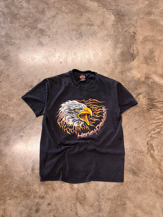 Vintage Harley Davidson Eagle with Chicago backhit size medium