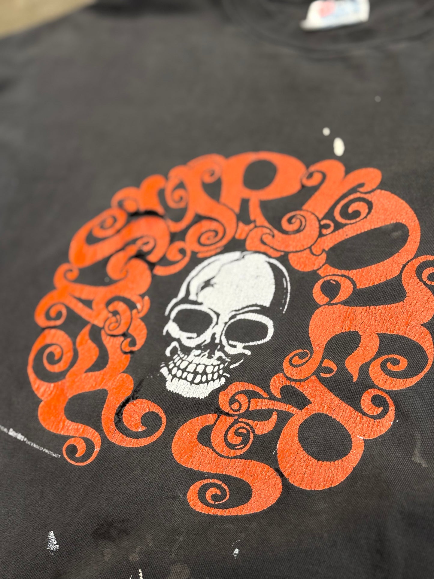 Vintage Thrashed and Faded Easyriders skull shirt size XL