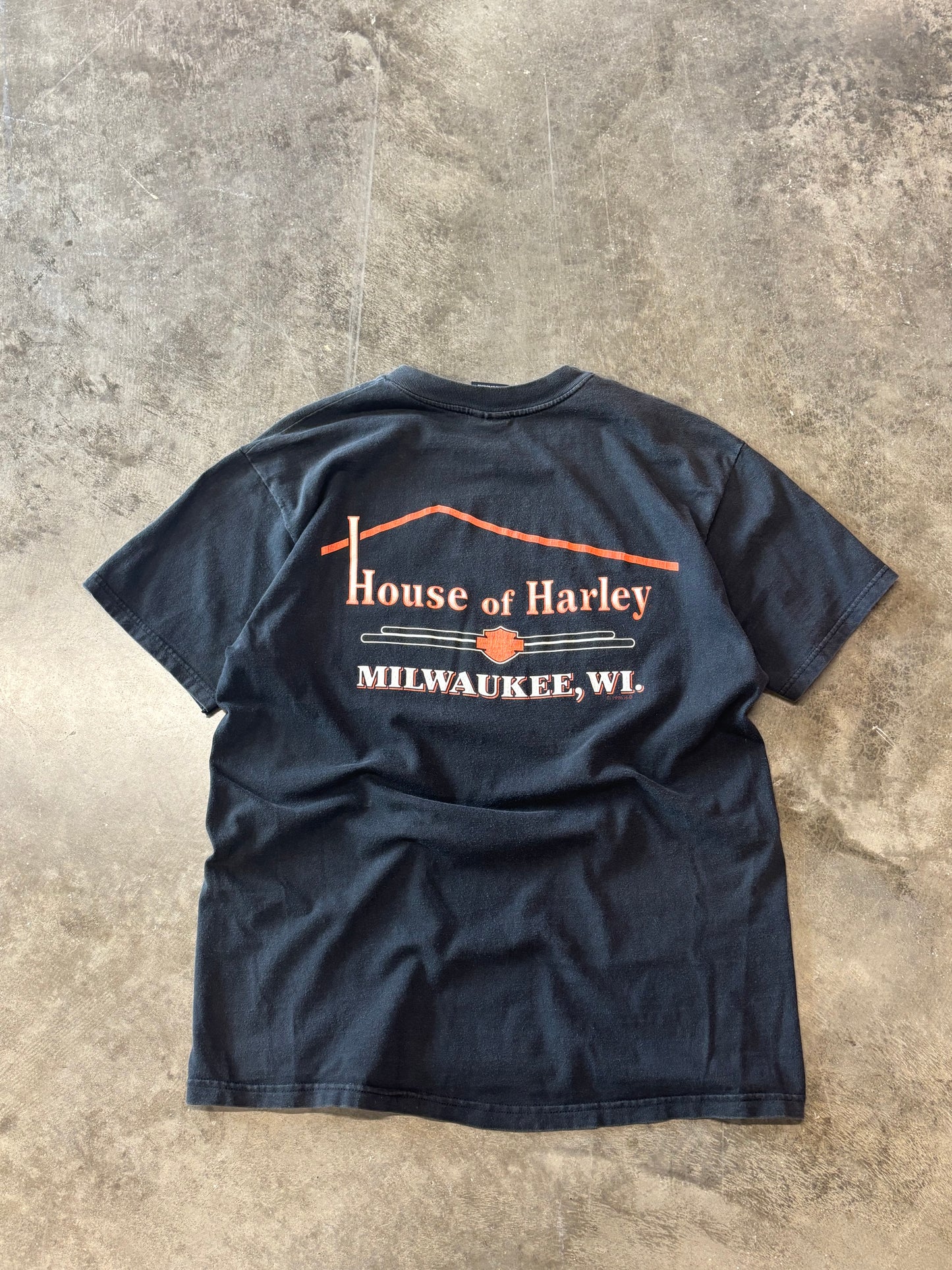 Vintage Harley Davidson bad to the bone shirt size large