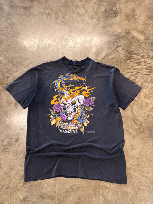 Vintage 3D Emblem EasyRiders Tattoo Magazine shirt size XL