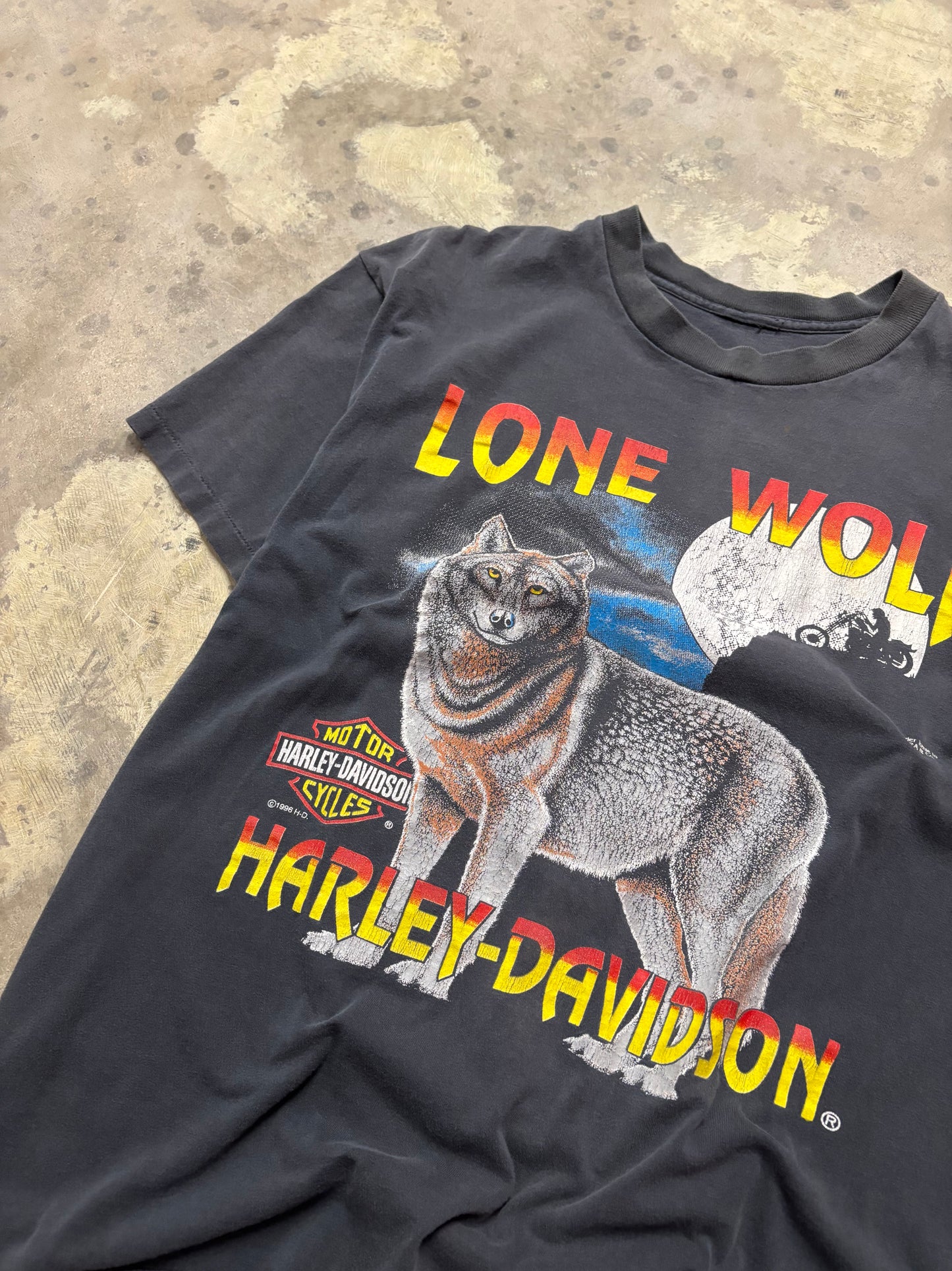 Vintage Harley Davidson Lone Wolf shirt size XL