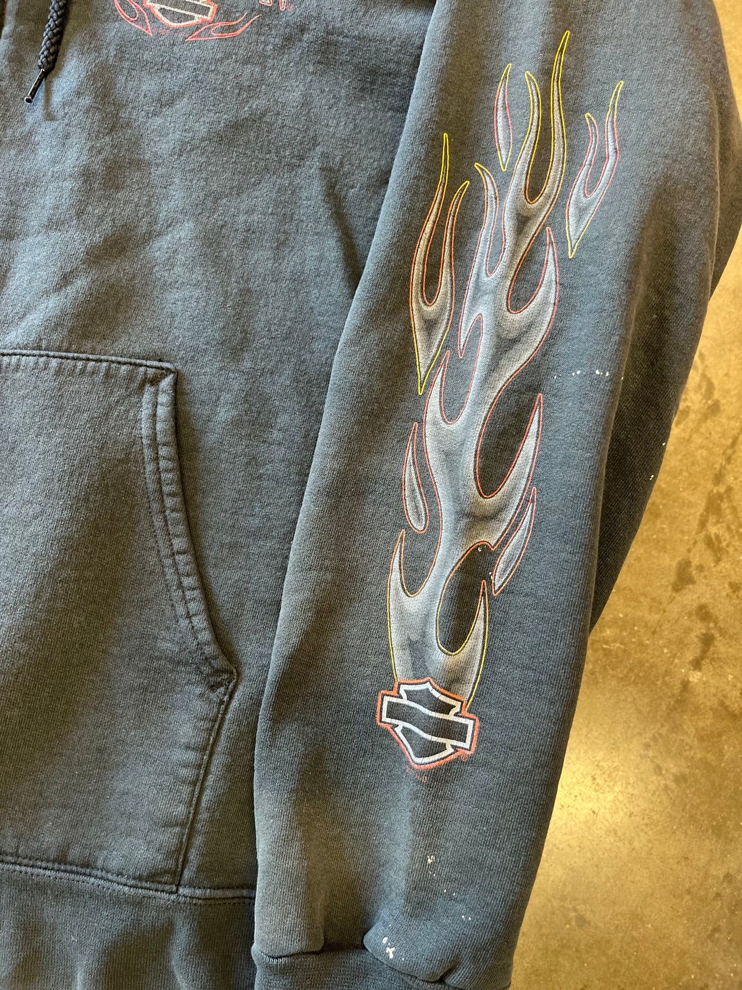 Vintage Harley Davidson LA zip up size large
