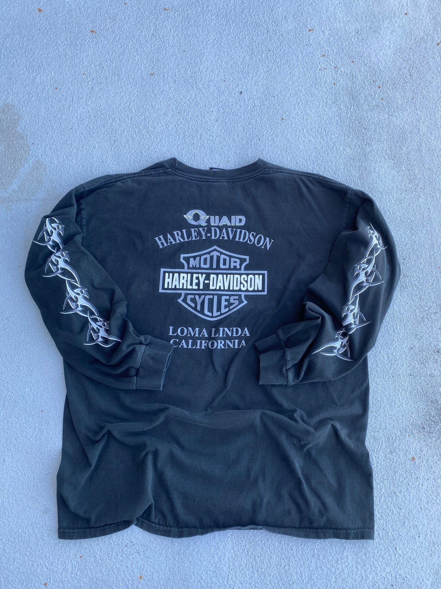 Vintage Harley Chrome Barbed Wire shirt Size 2XL