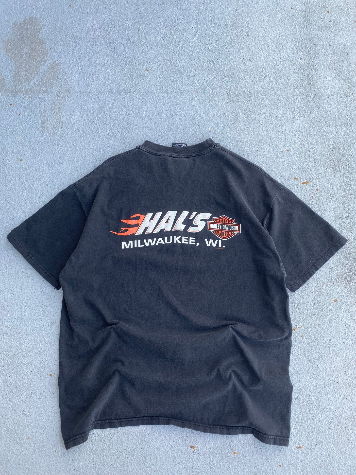 Vintage Harley Davidson Flaming Eagle shirt Size XL