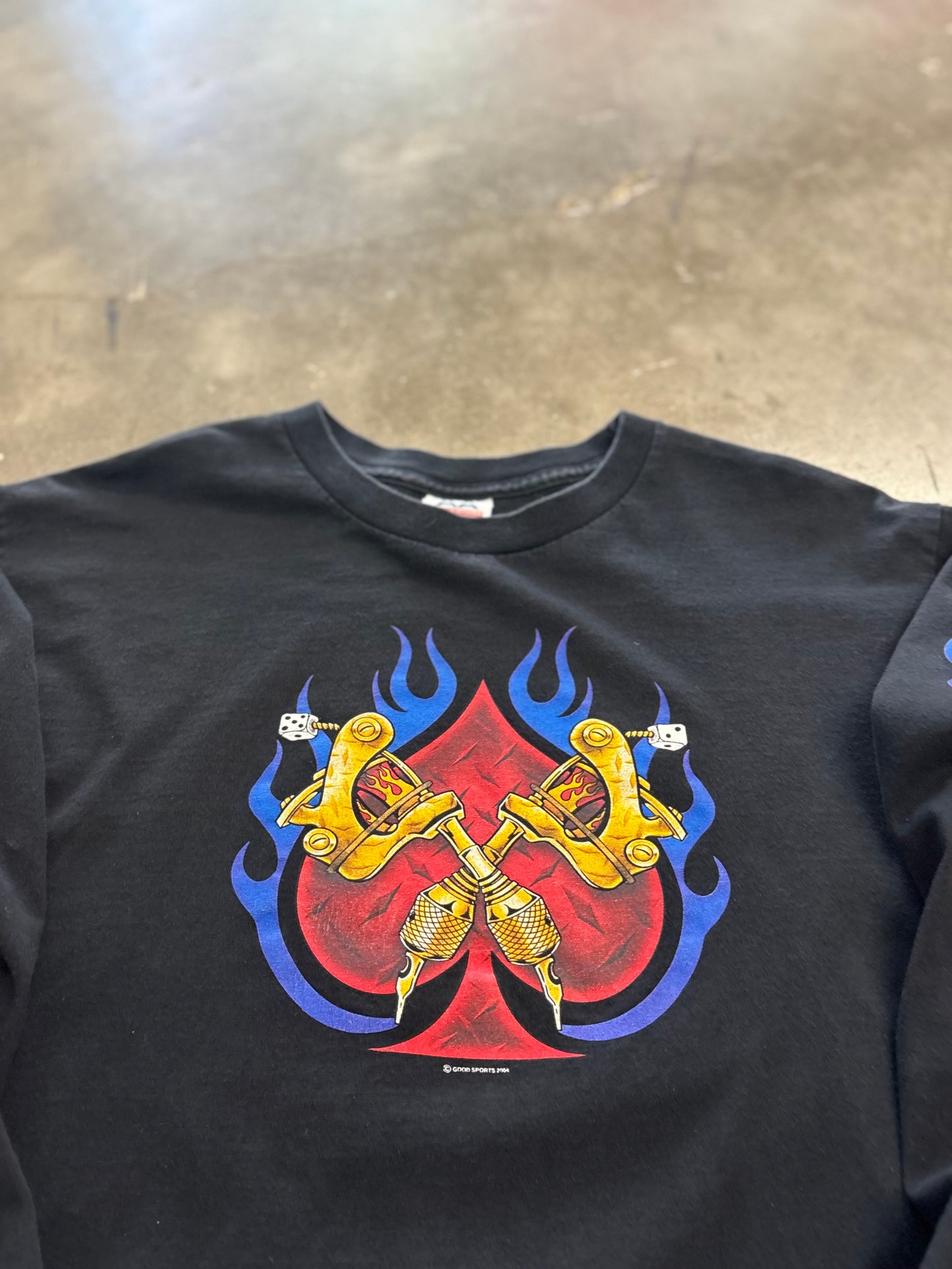 Vintage Biker Tattoo long sleeve size large