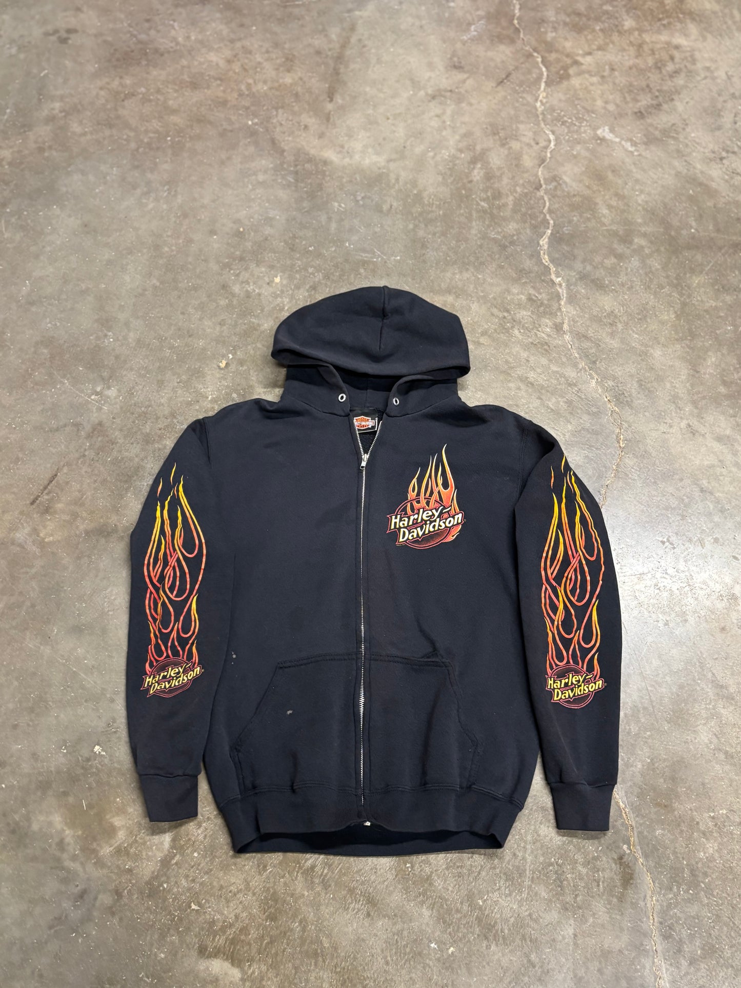 Vintage Harley Davidson Statue of Liberty zip up size medium