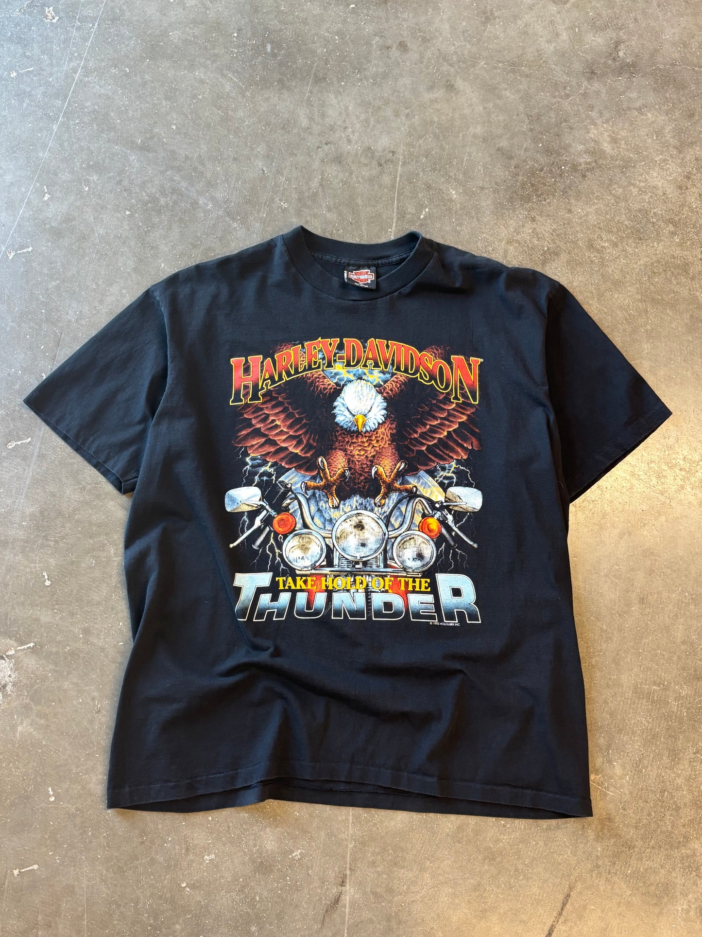 Vintage Harley Davidson Take Hold of the Thunder shirt size xl