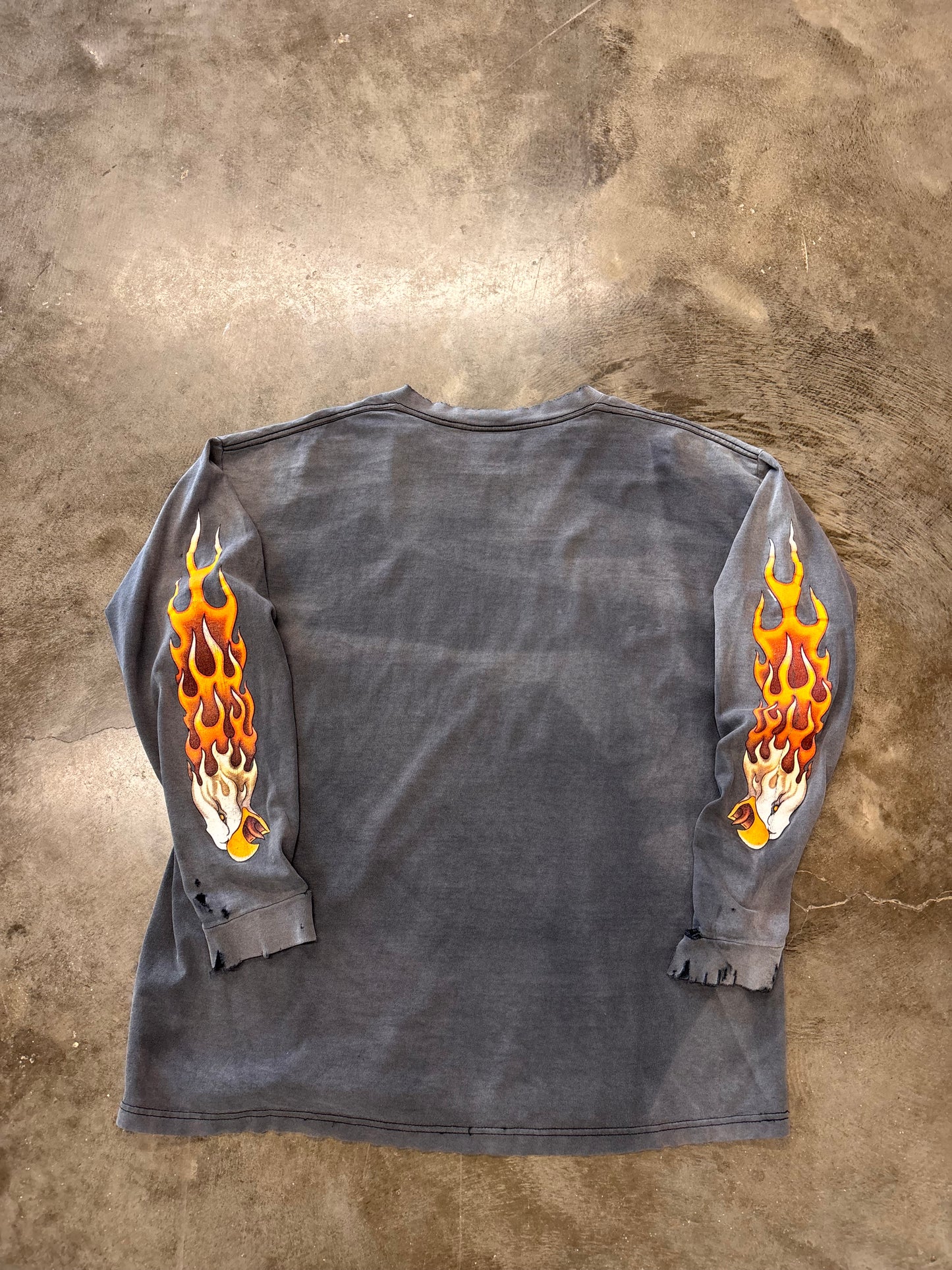Vintage Street Smoked Flaming Eagle shirt size XL