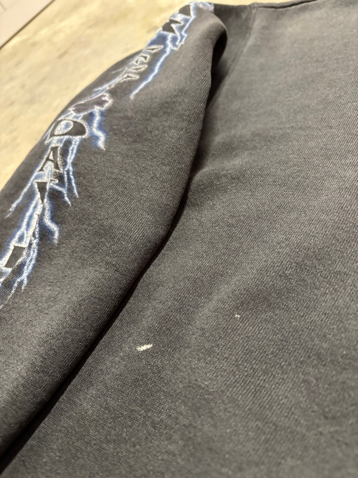 Vintage Harley Davidson blue lightening Crewneck size large