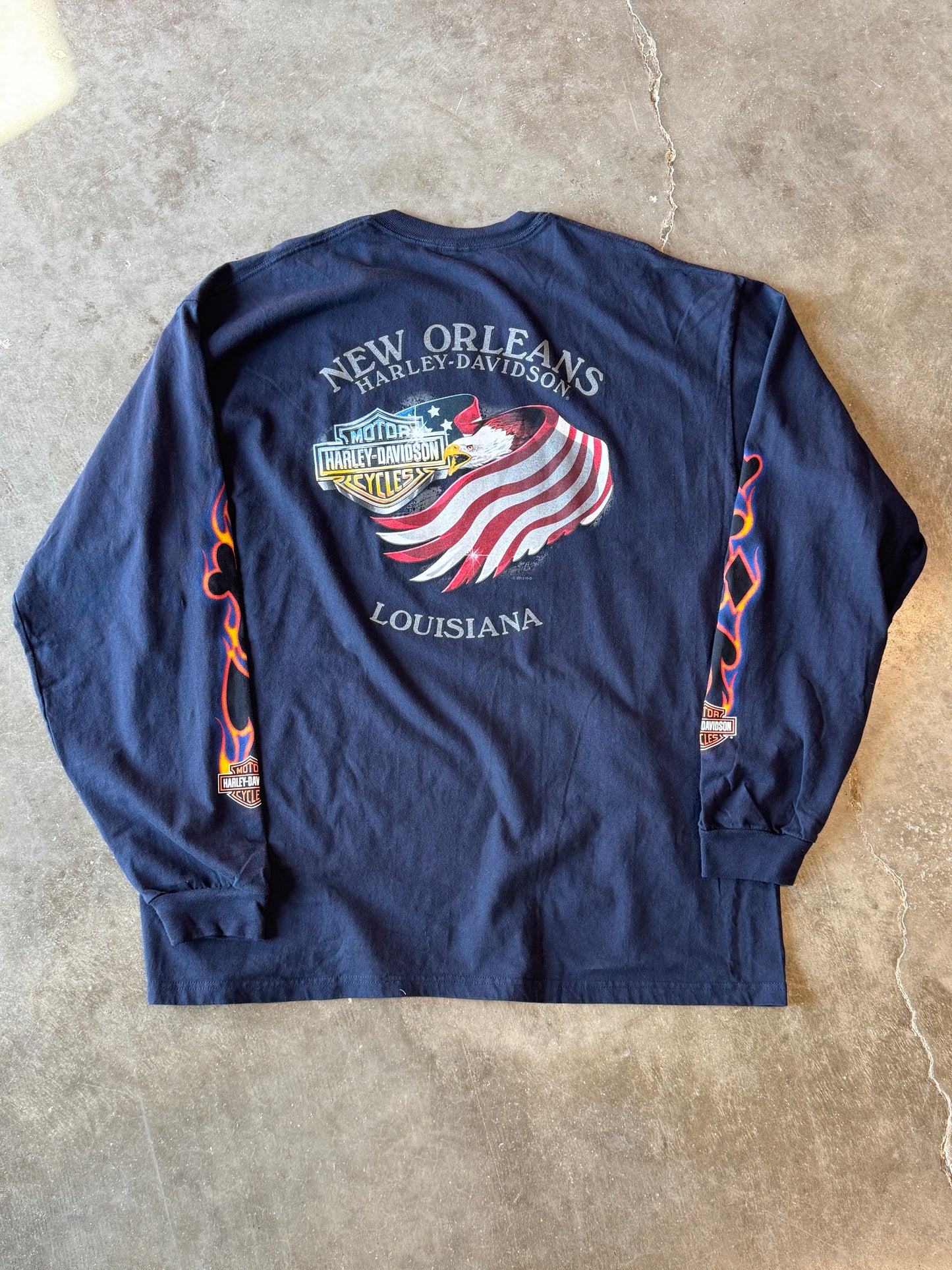 Vintage Harley Davidson Poker long sleeve size xxl