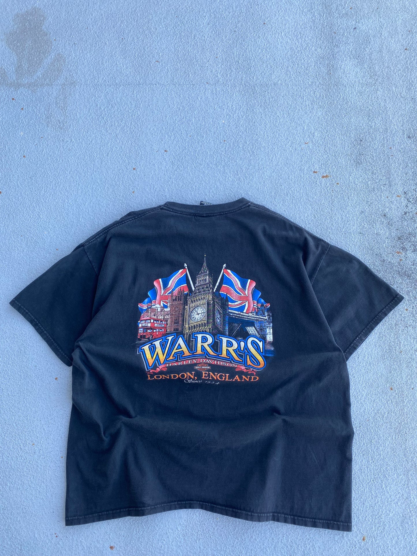 Vintage Harley Davidson Flaming Eagle shirt size XXL