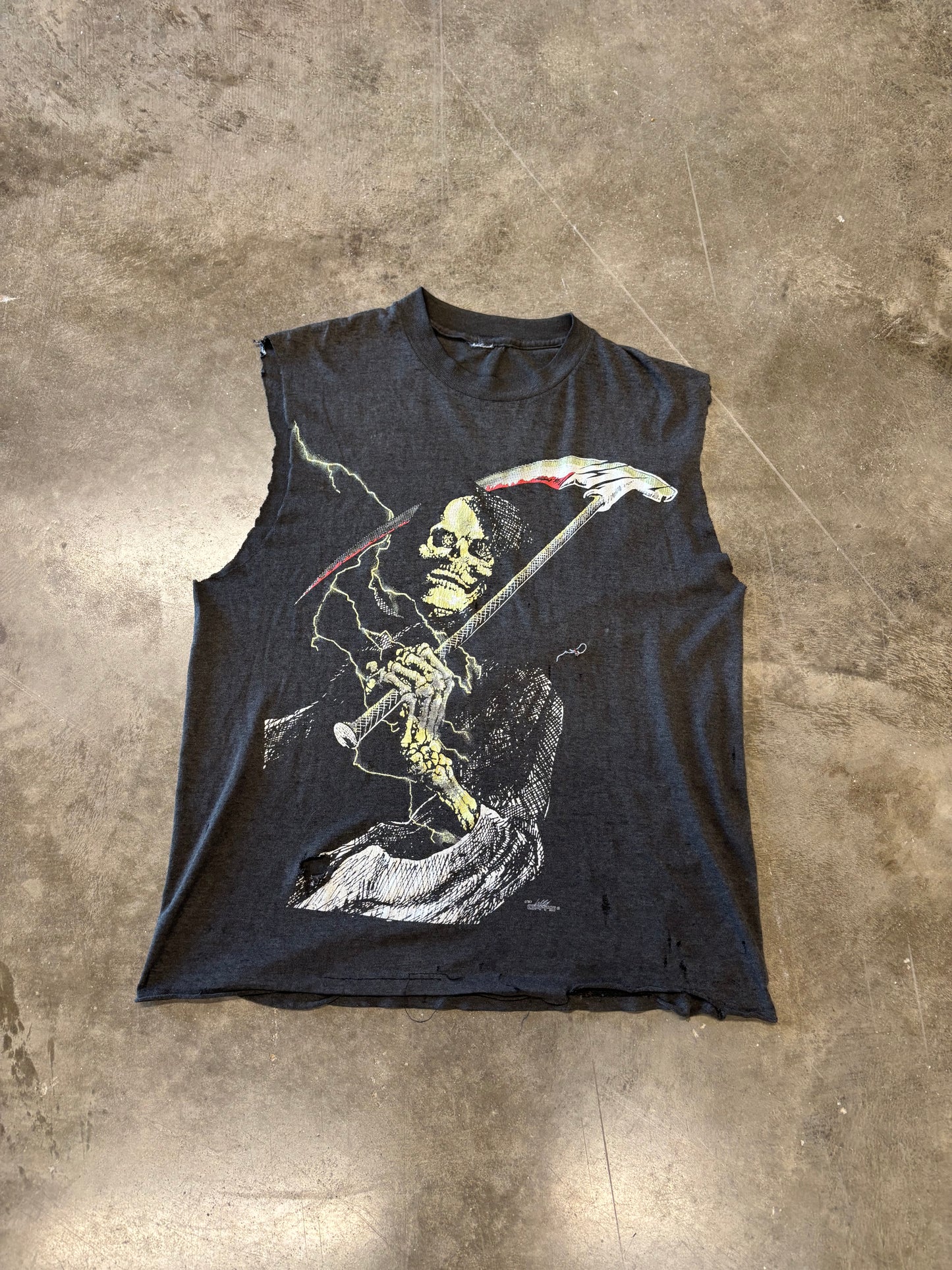 Vintage 80’s Wild Oats chopped reaper shirt size large