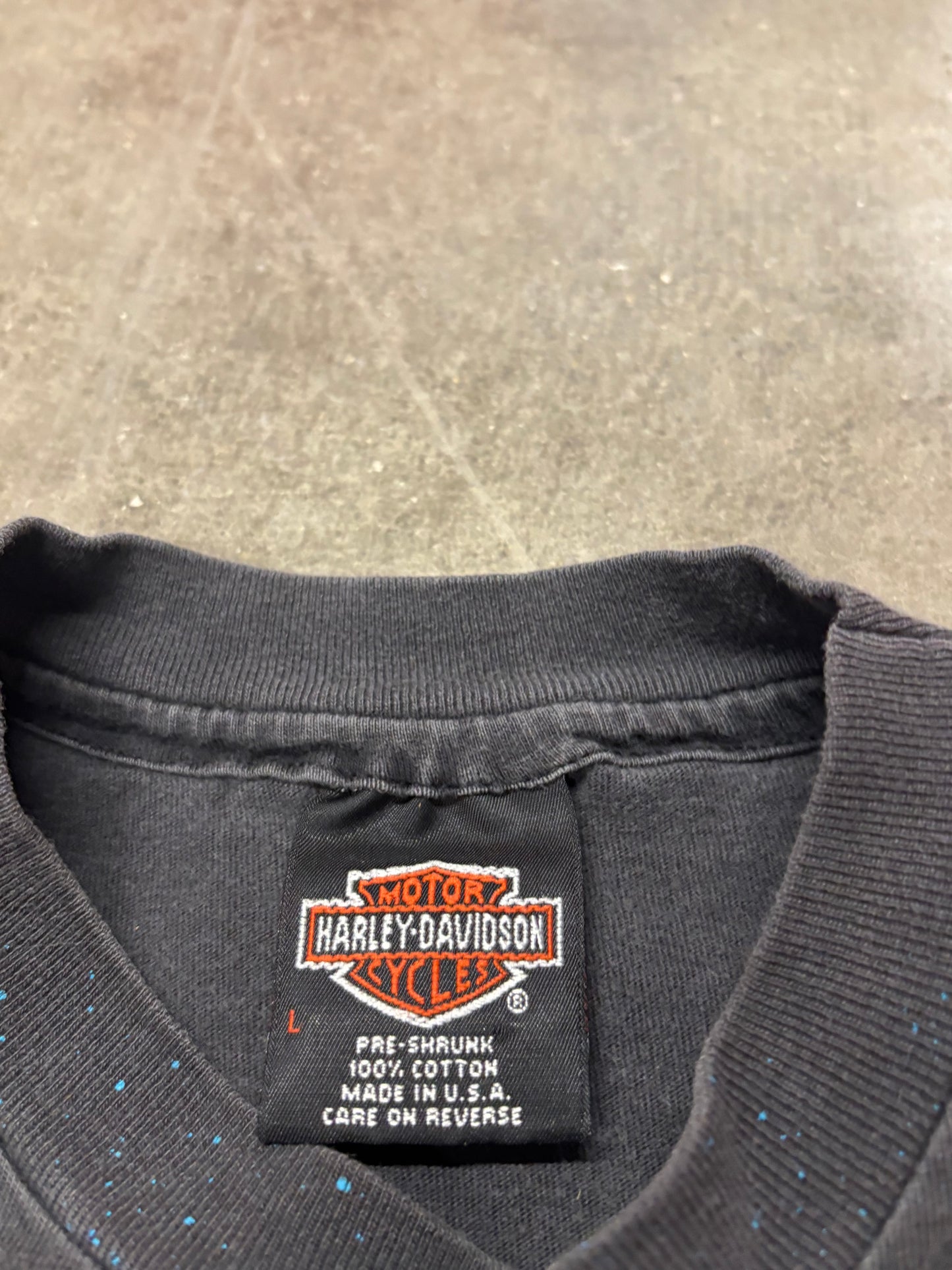 Vintage Harley Davidson Wolf AOP shirt size large