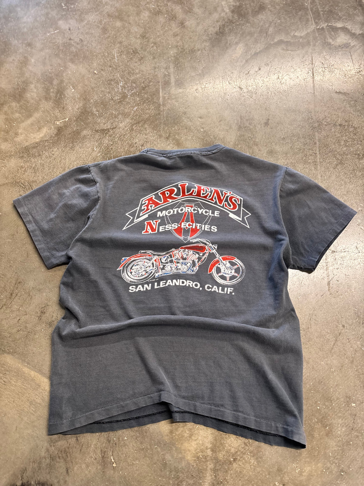 Vintage Harley Davidson faded out real steel shirt size medium