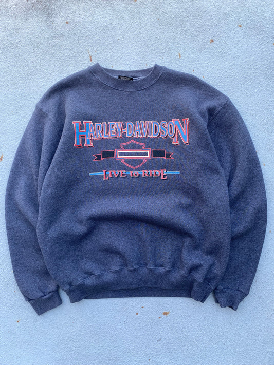 Vintage Harley Davidson Shield logo sweatshirt size large