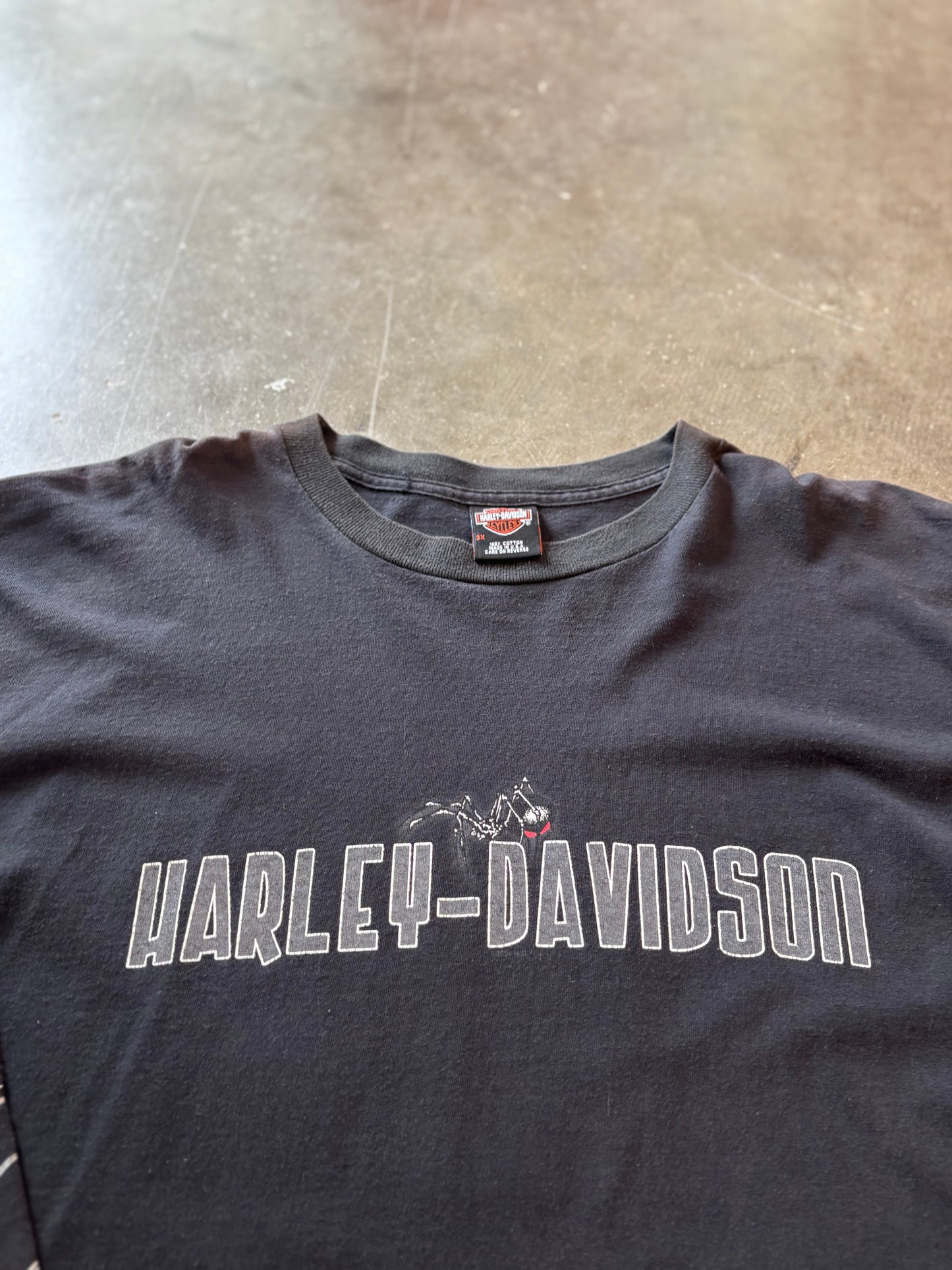 Vintage Harley Davidson Spiderweb long sleeve size xxxl