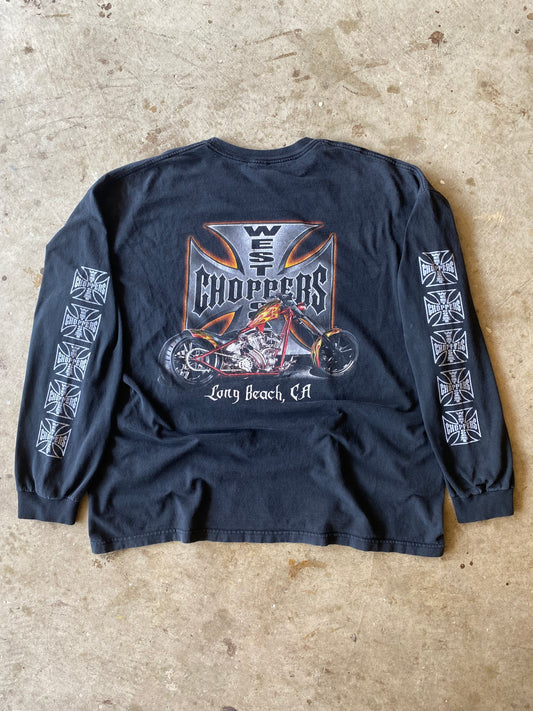 Vintage West Coast Choppers Biker Long sleeve shirt size 2XL