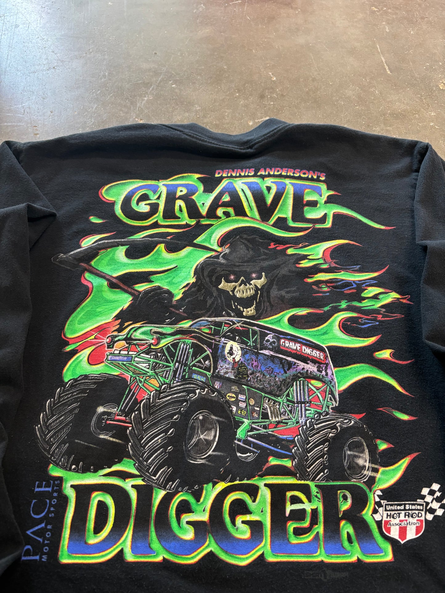 Vintage Gravedigger long sleeve shirt size large