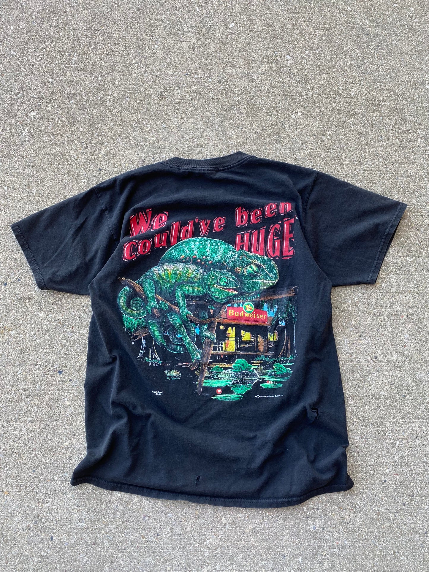 Vintage Lizards Budweiser shirt size Large