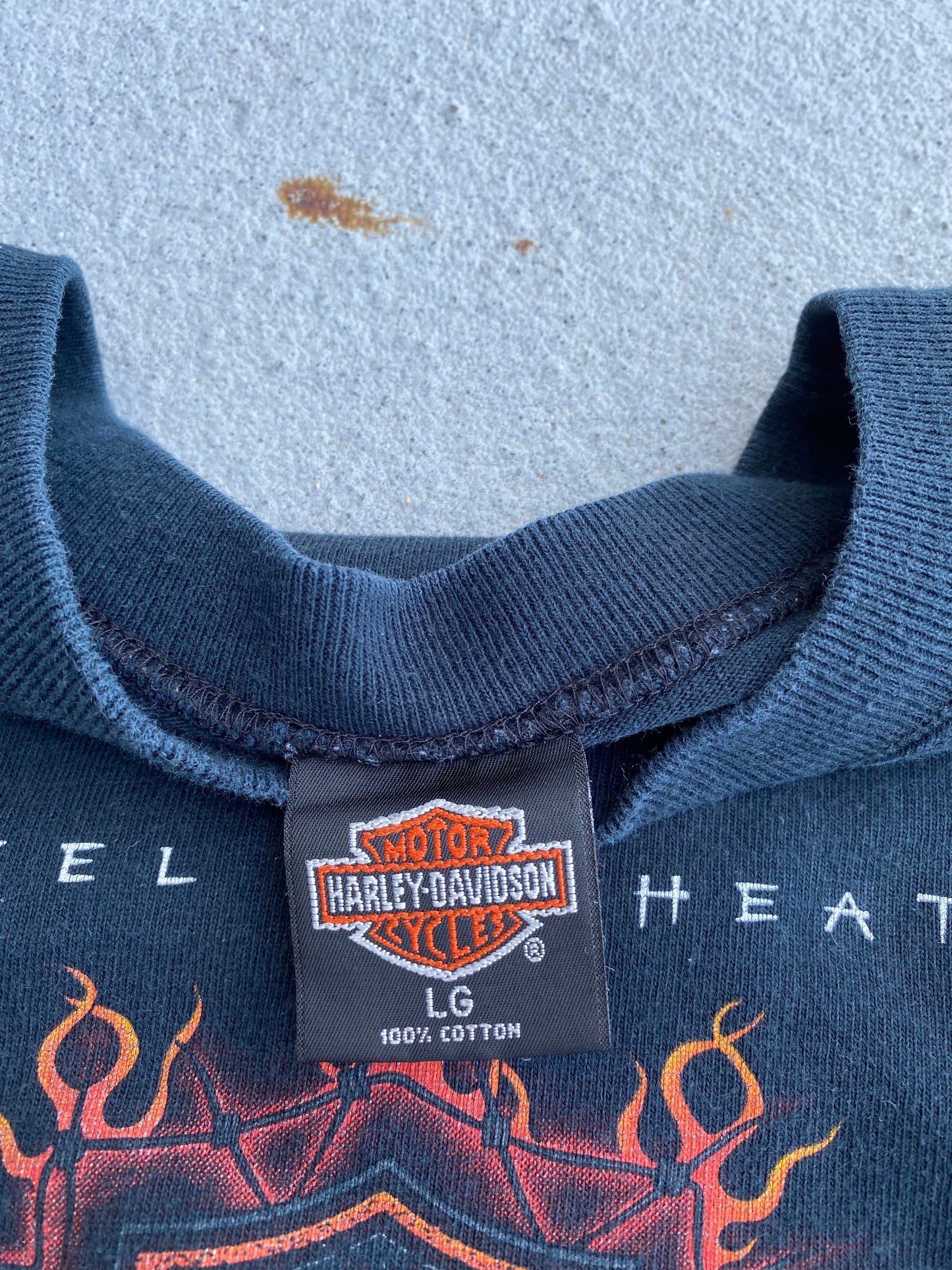 Vintage Harley Davidson Feel the Heat size large long sleeve