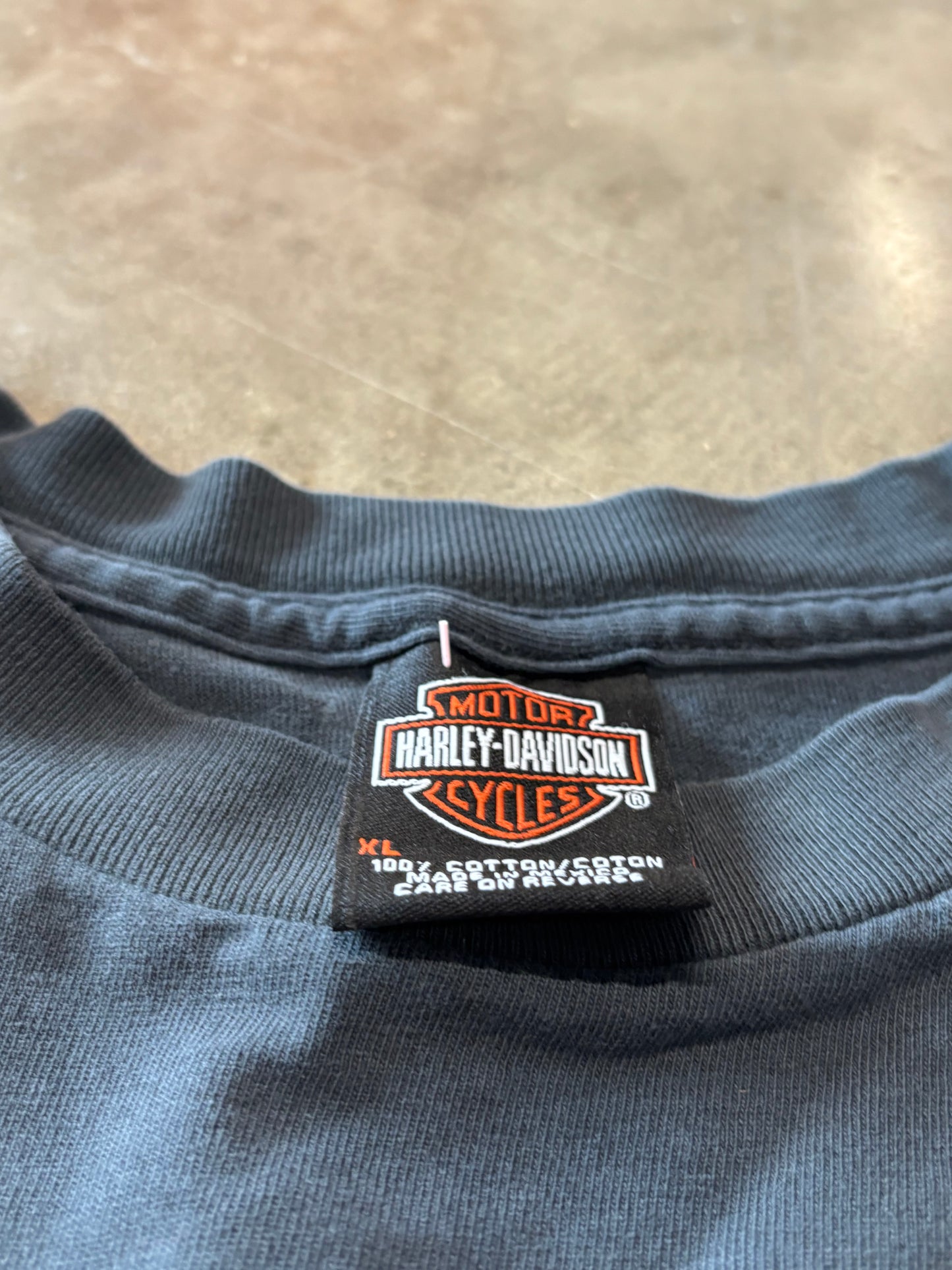Vintage Smoked Out Harley Davidson Blade long sleeve size xl