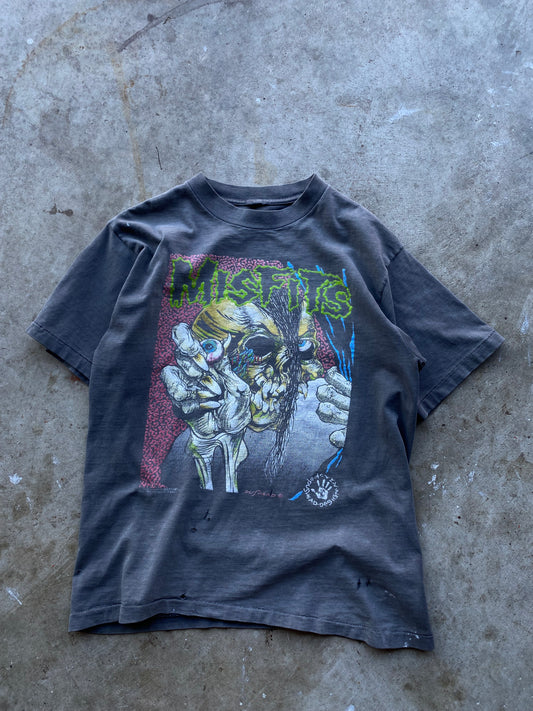 Vintage Misfits Pushead shirt faded and well worn size large