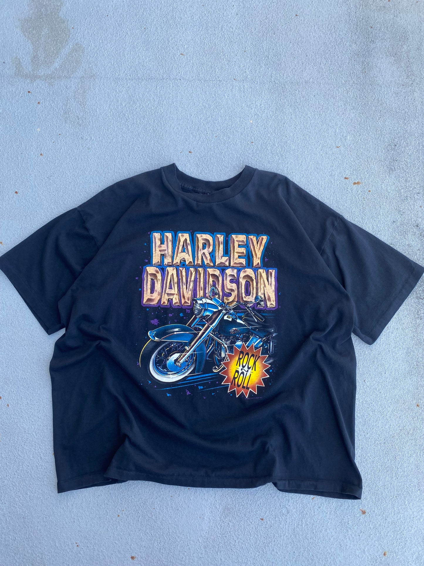 Vintage Harley Davidson Rock and Roll shirt Size XXL