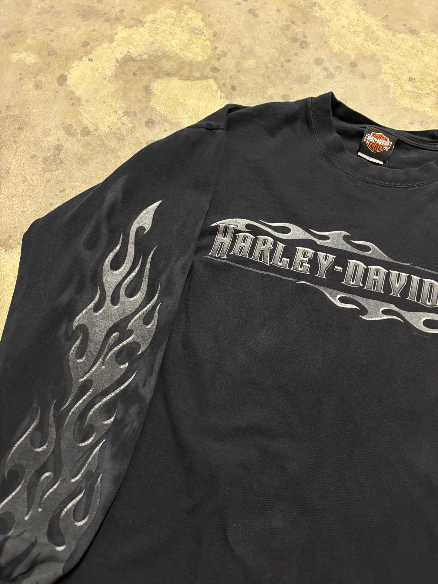 Vintage Harley Davidson Iron Flame longsleeve shirt size large