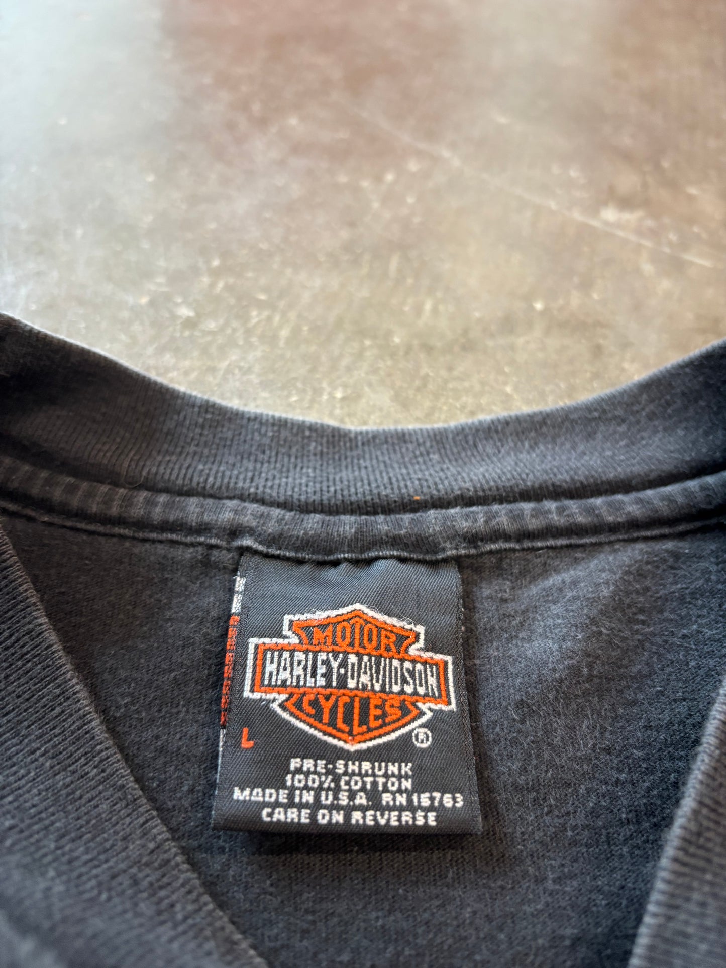 Vintage Harley Davidson Flame ball shirt size large