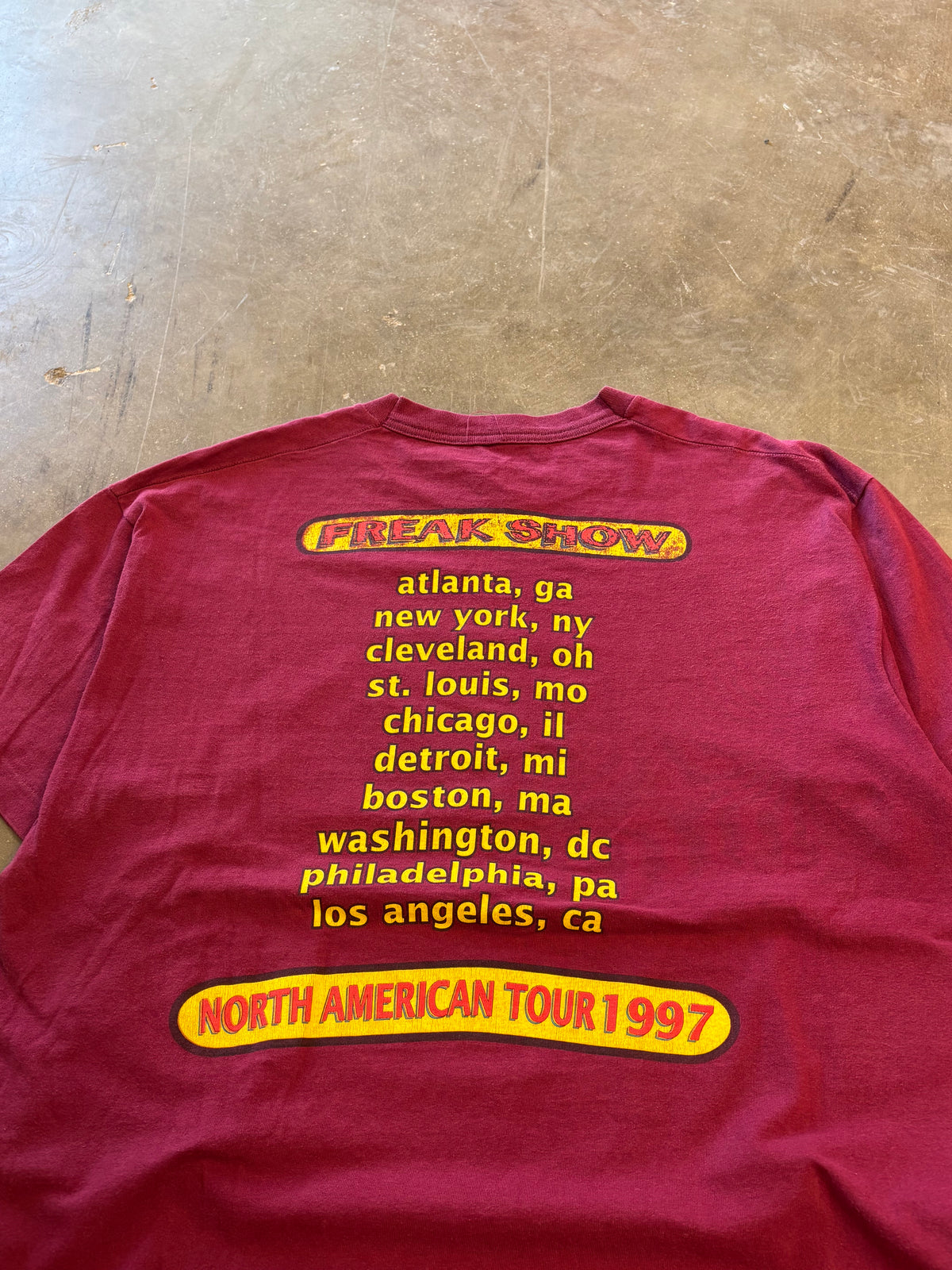 Vintage Silverchair freak show shirt size xl