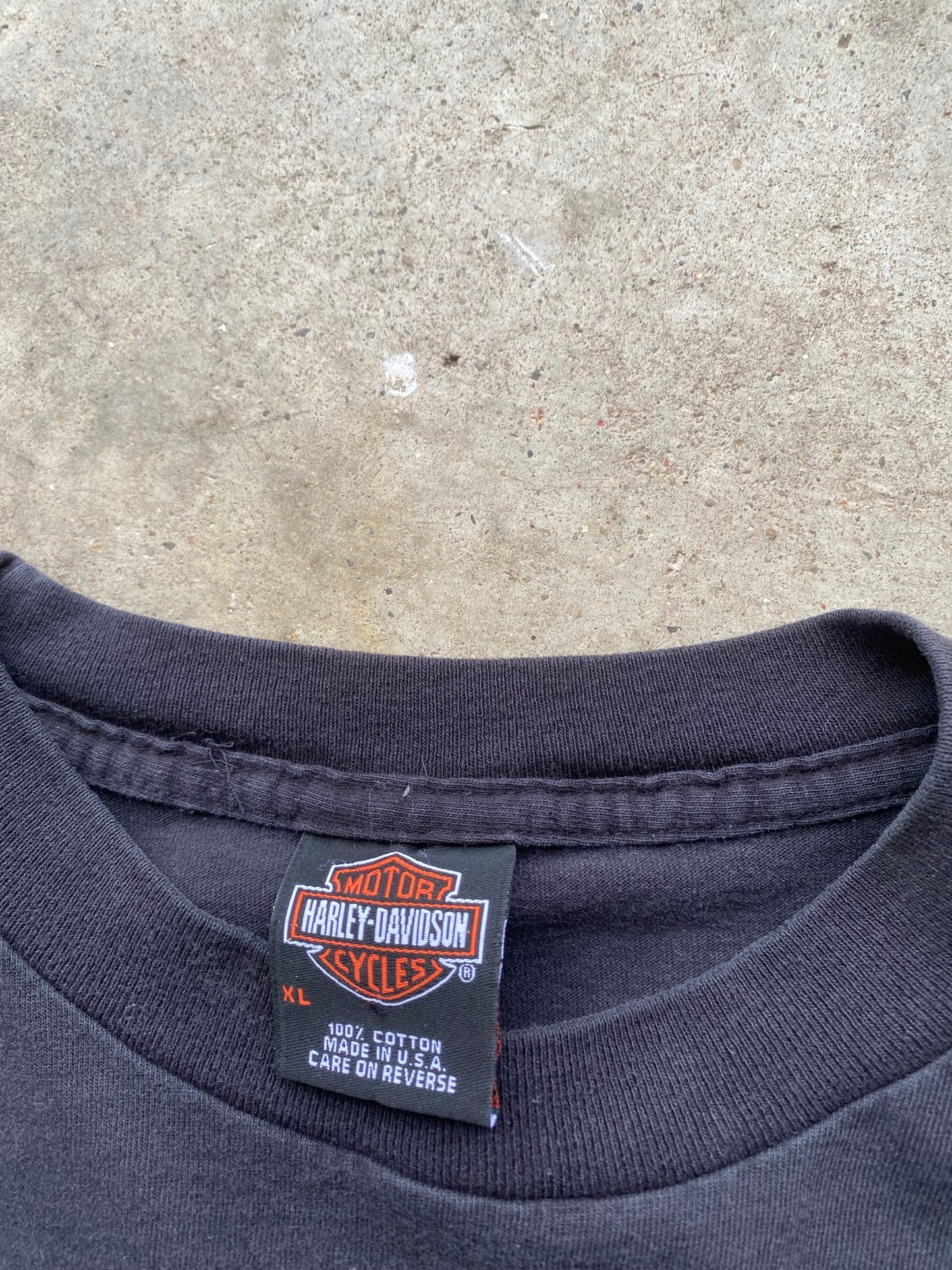Vintage Harley Davidson Blue Lightning long sleeve shirt size extra large