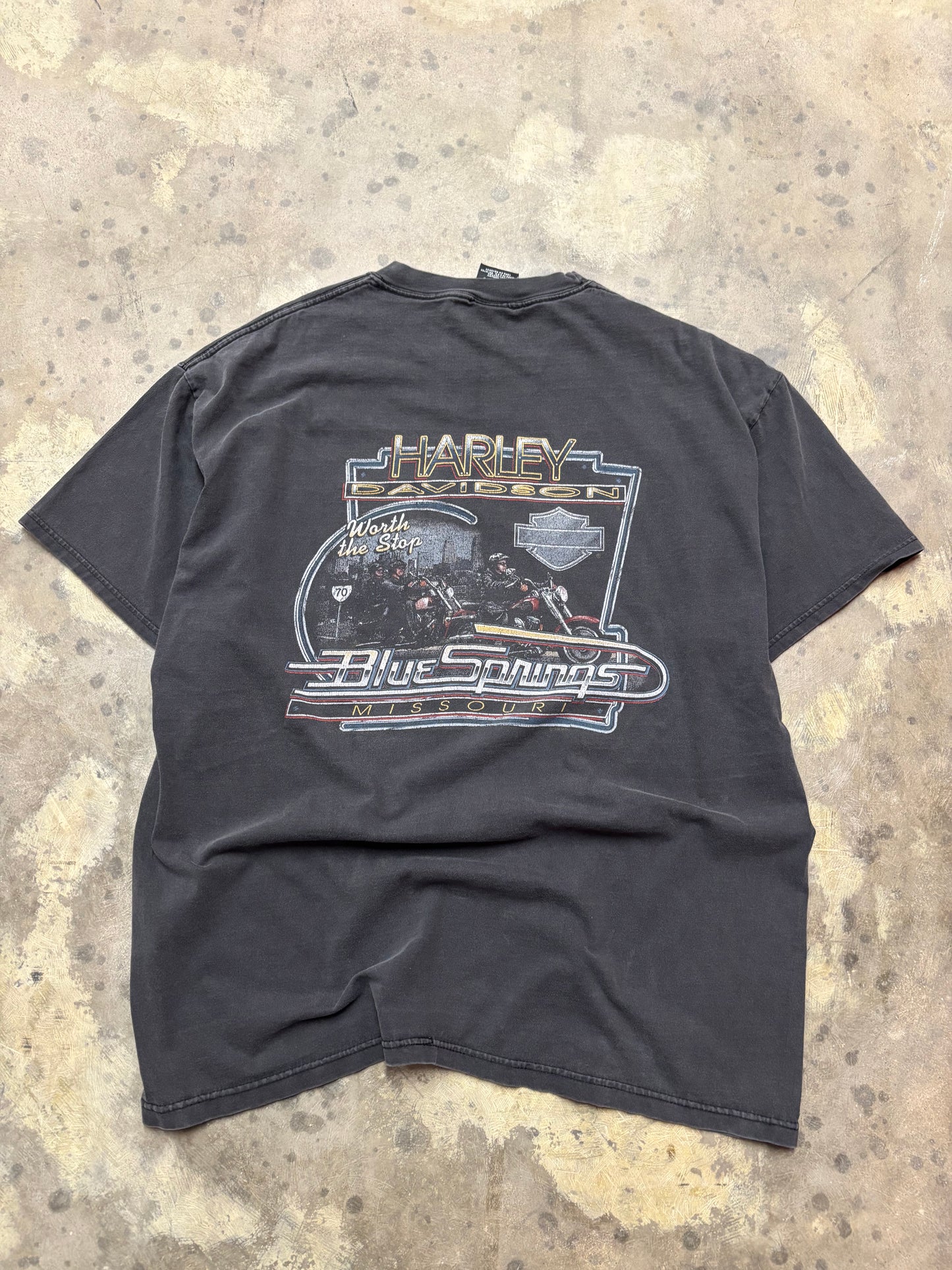 Vintage Harley Davidson flame Eagle shirt size XL