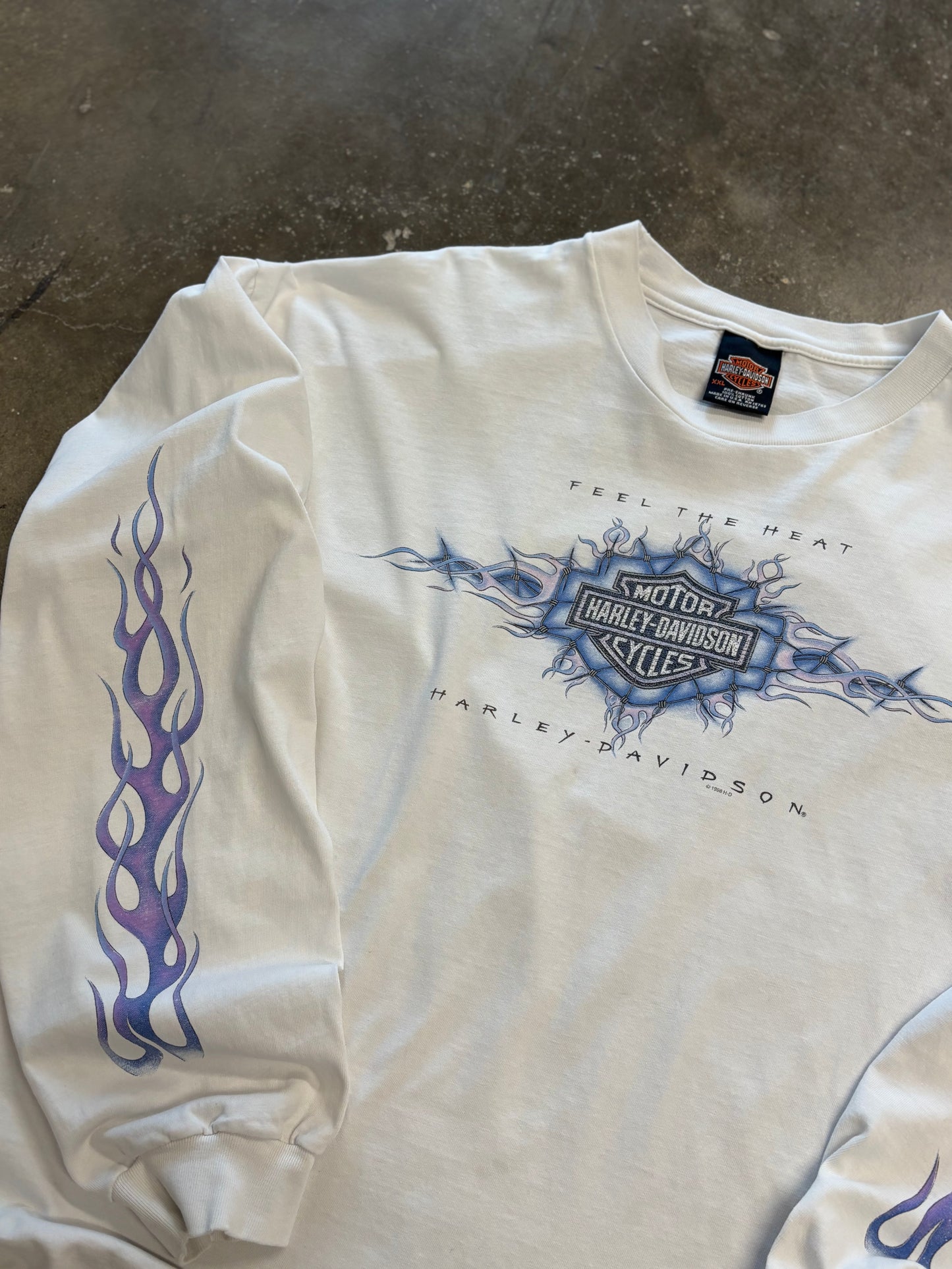 Vintage Harley Davidson Feel the heat long sleeve size xxl
