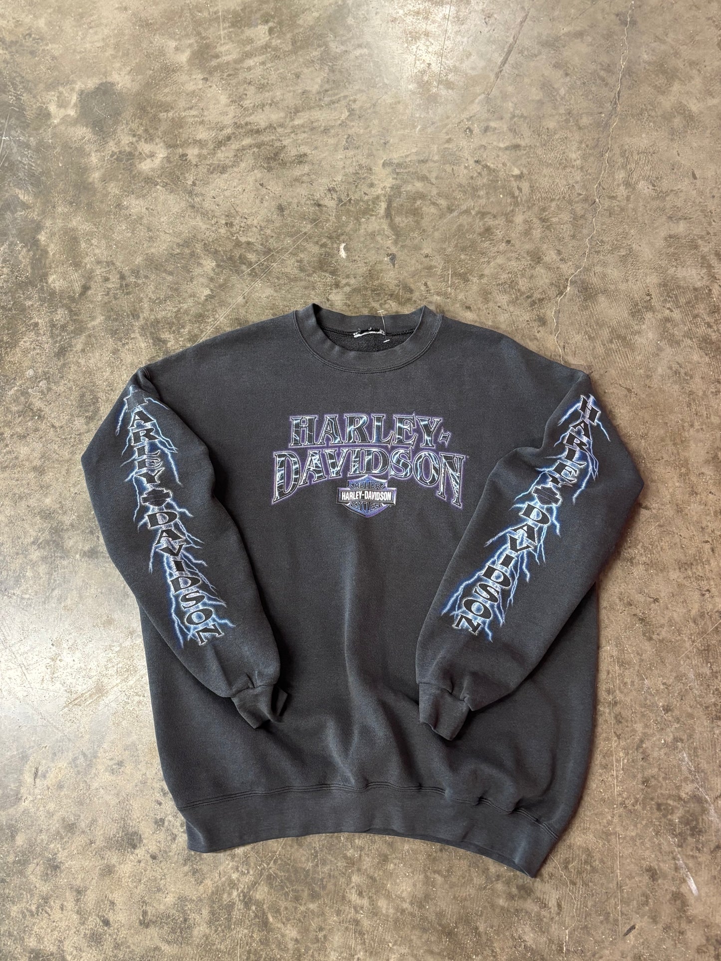 Vintage Harley Davidson Lightning crewneck size xl