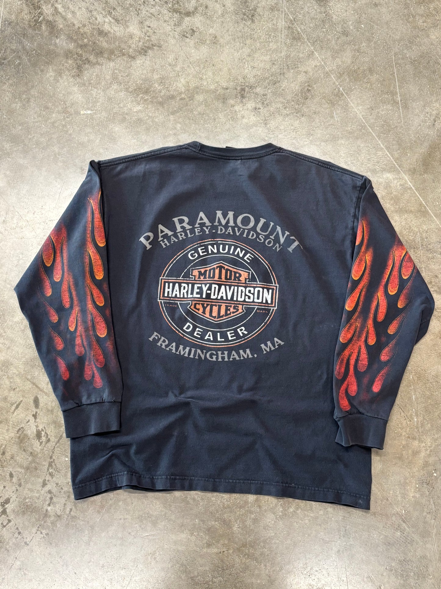Vintage Harley Davidson Inferno long sleeve size extra large