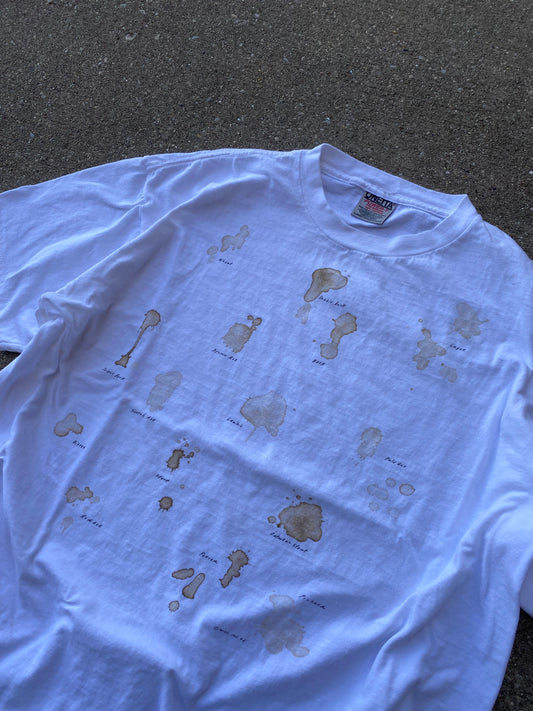 Vintage 90’s Beer stain art shirt Size XL