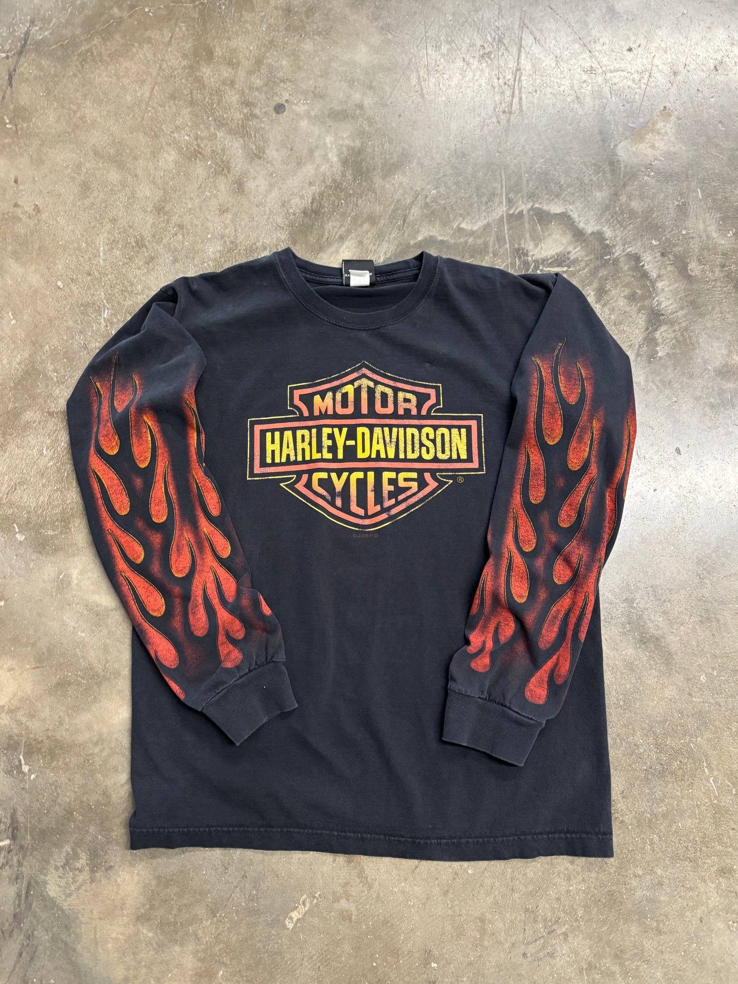 Vintage Harley Davidson inferno long sleeve size large