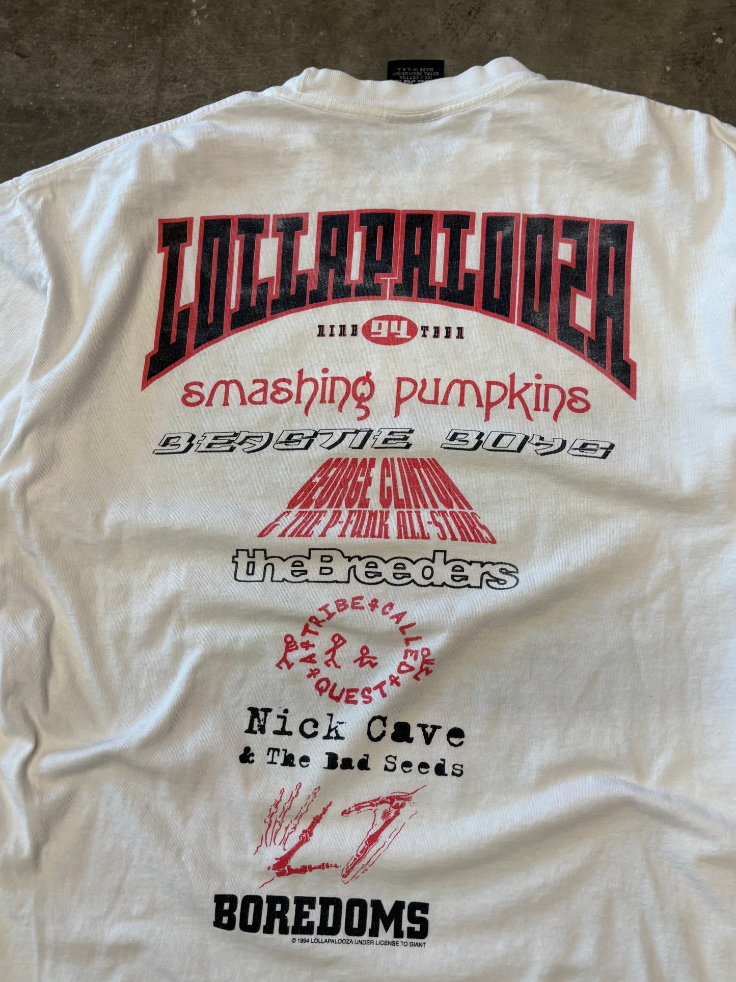 Vintage Lollapalooza Frank Kozik Samurai shirt size XL