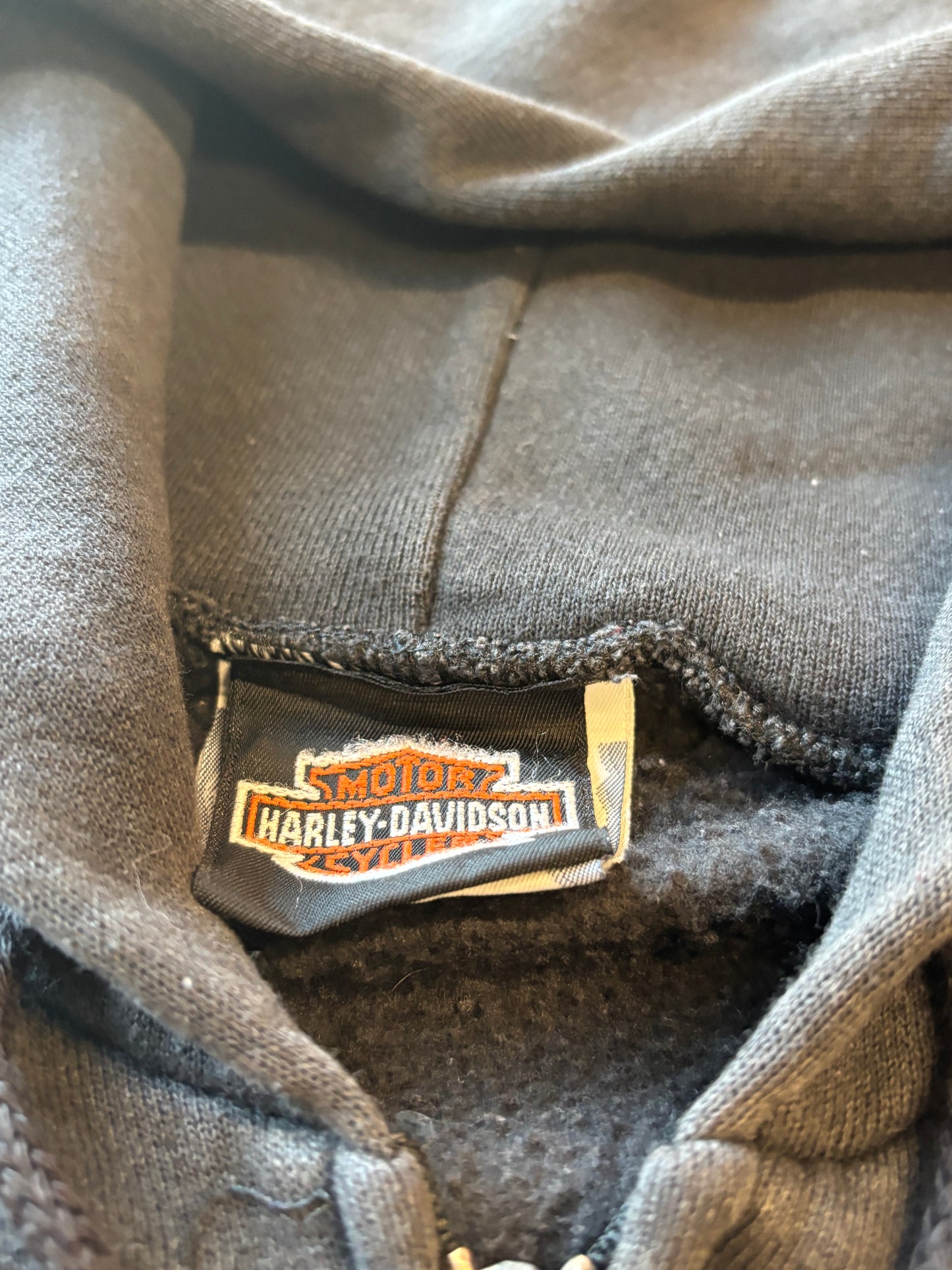 Vintage Harley Davidson Flame Eagle zip up size xl