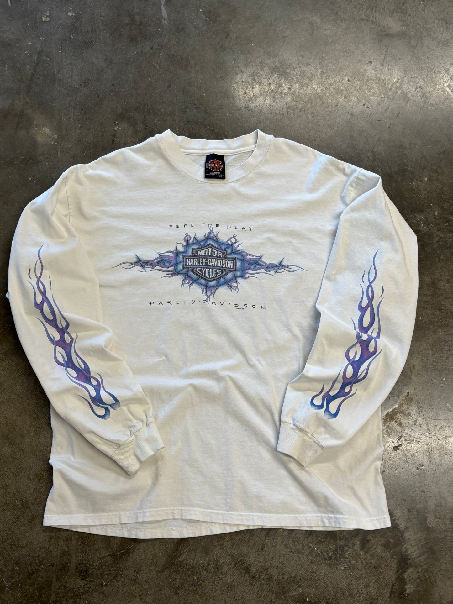 Vintage Harley Davidson Feel the heat long sleeve size xl