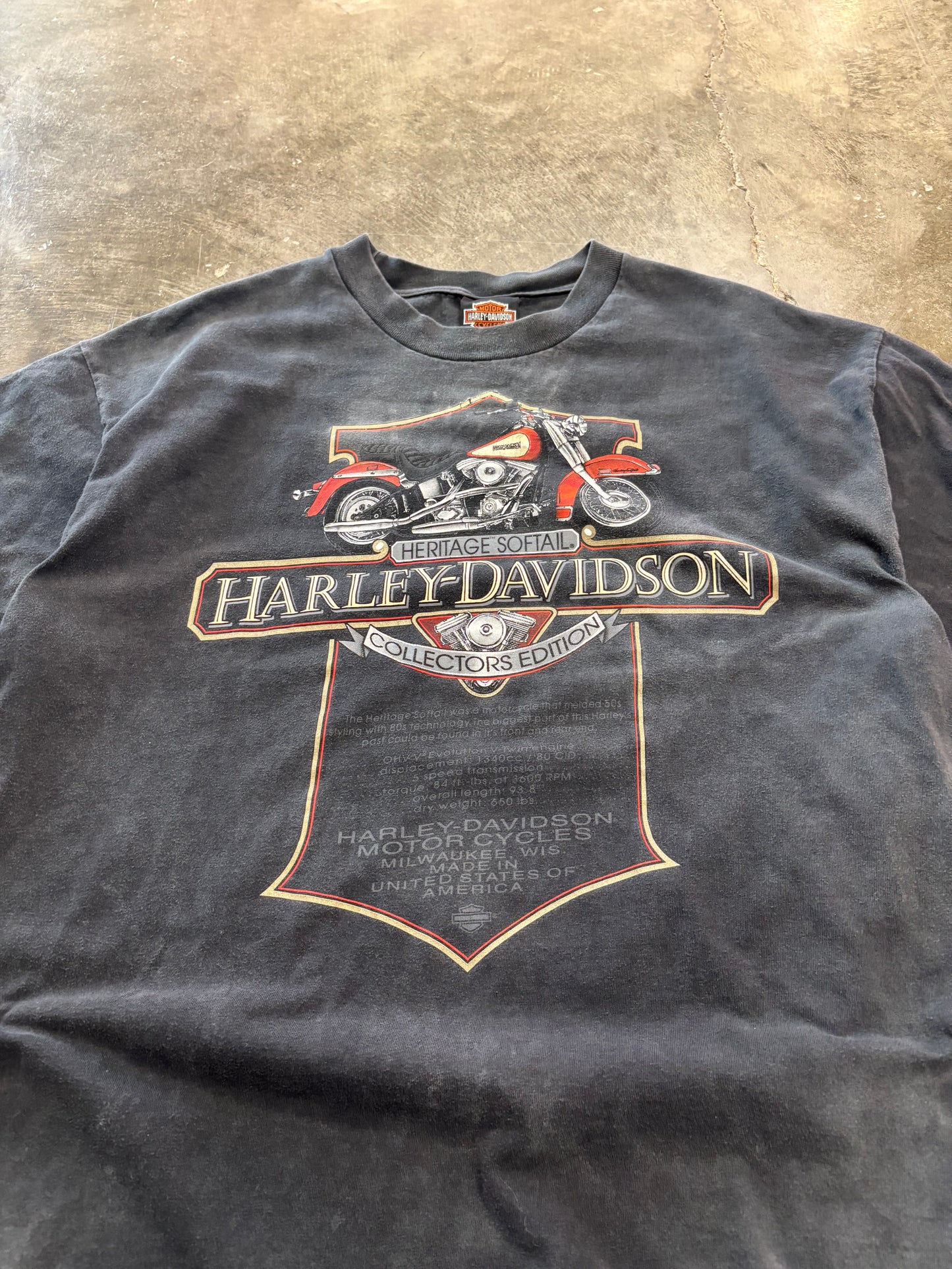 Vintage Harley Davidson Faded Out Softaul shirt size xl