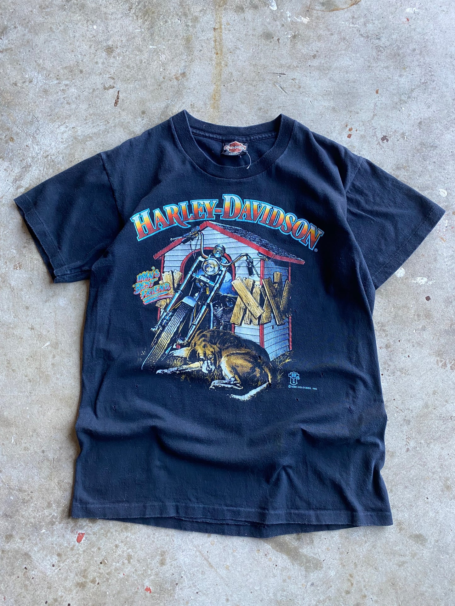 Vintage Harley Davidson Man’s Best friend shirt size mediums