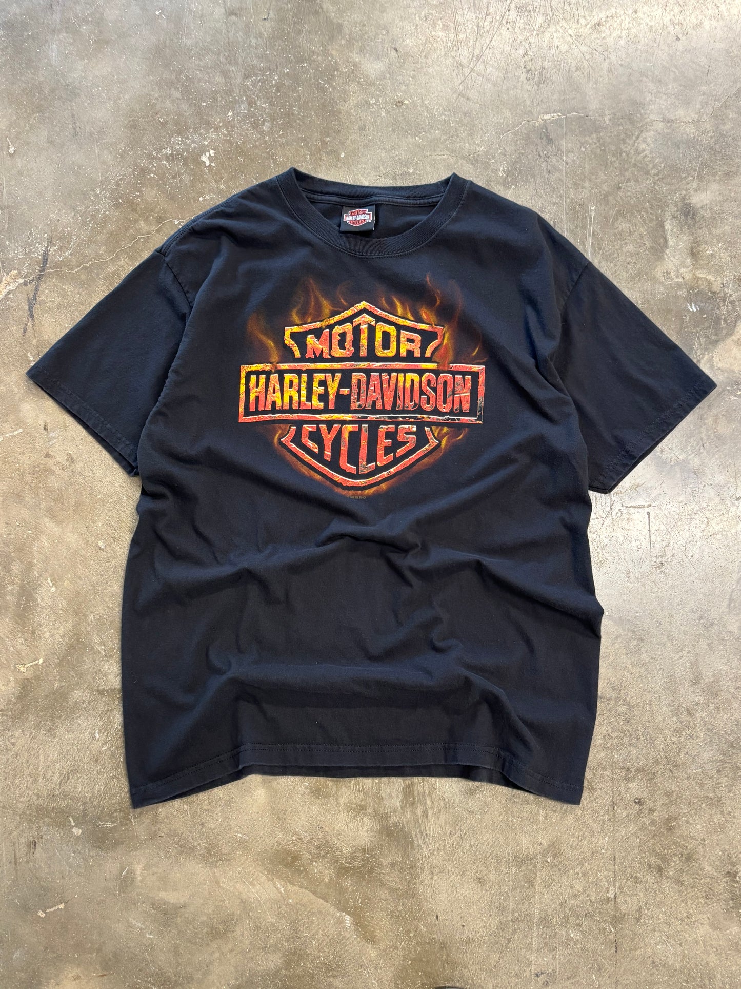 Harley Davidson Flame shield shirt size  large