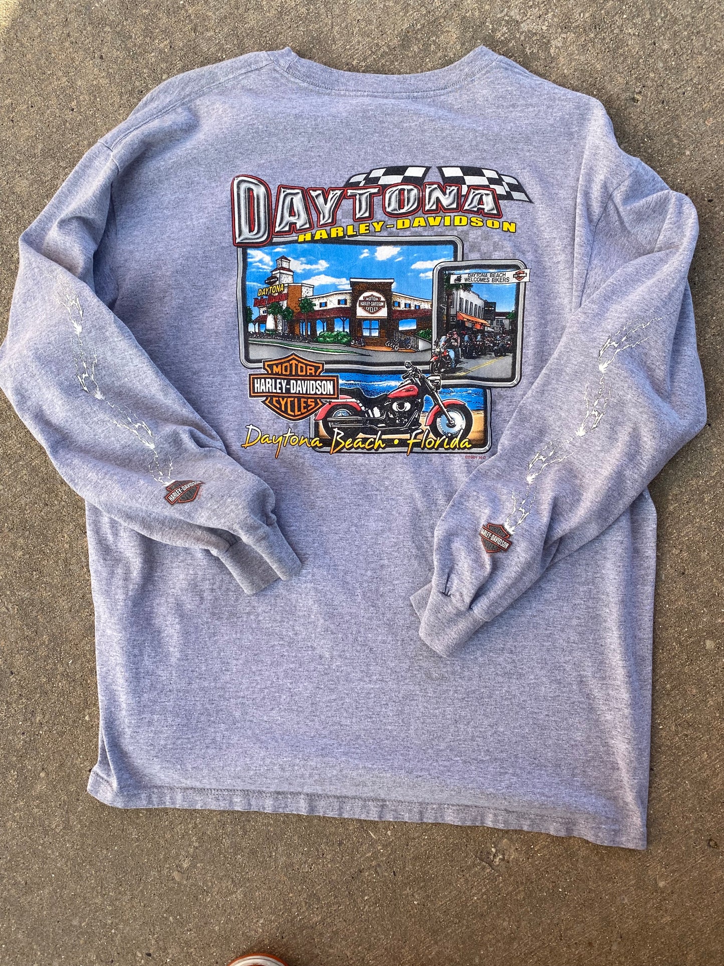 Vintage Harley Davidson grey Long-sleeve size 2xL