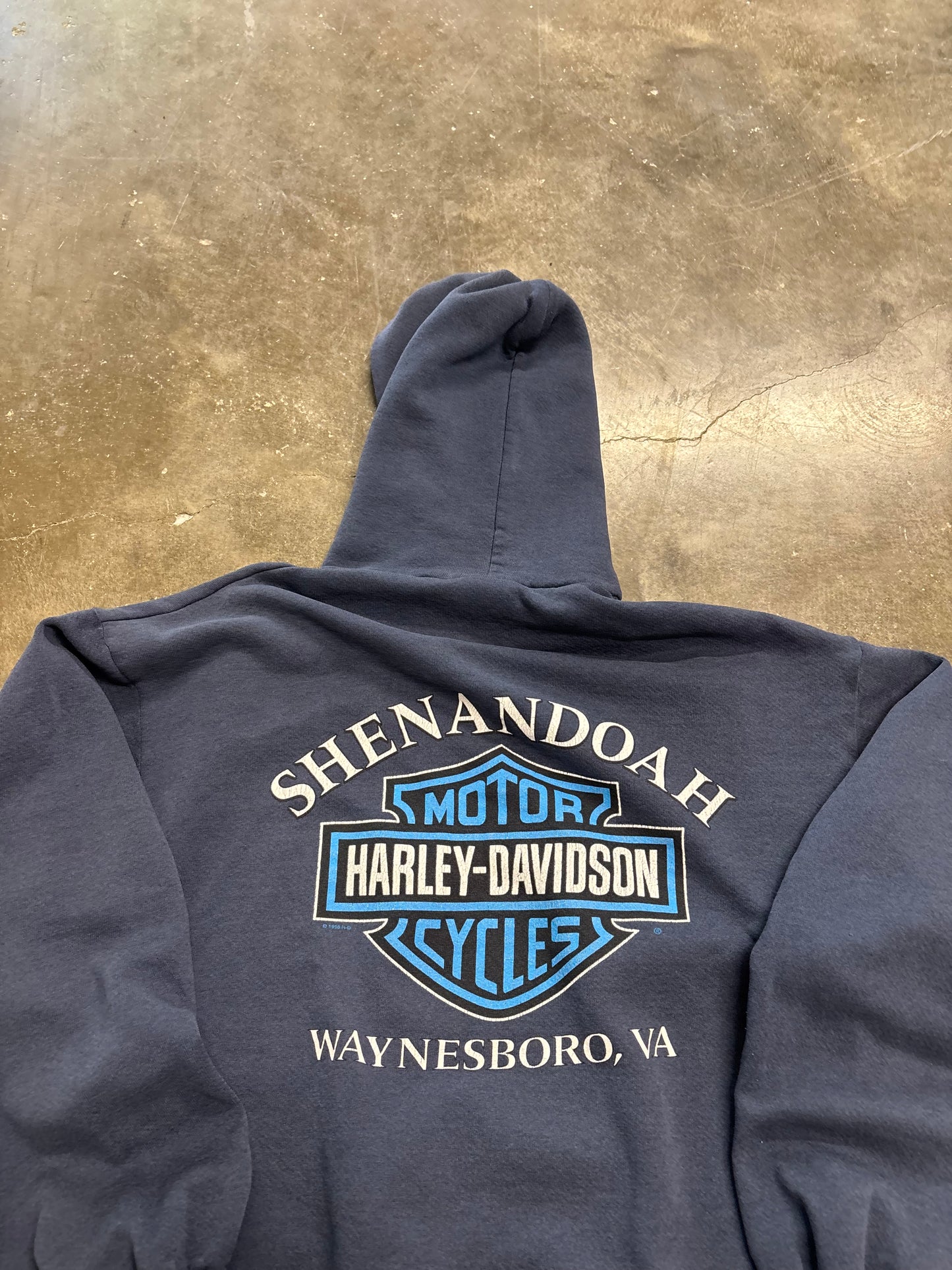Vintage Harley Davidson wild one zip up hoodie size large