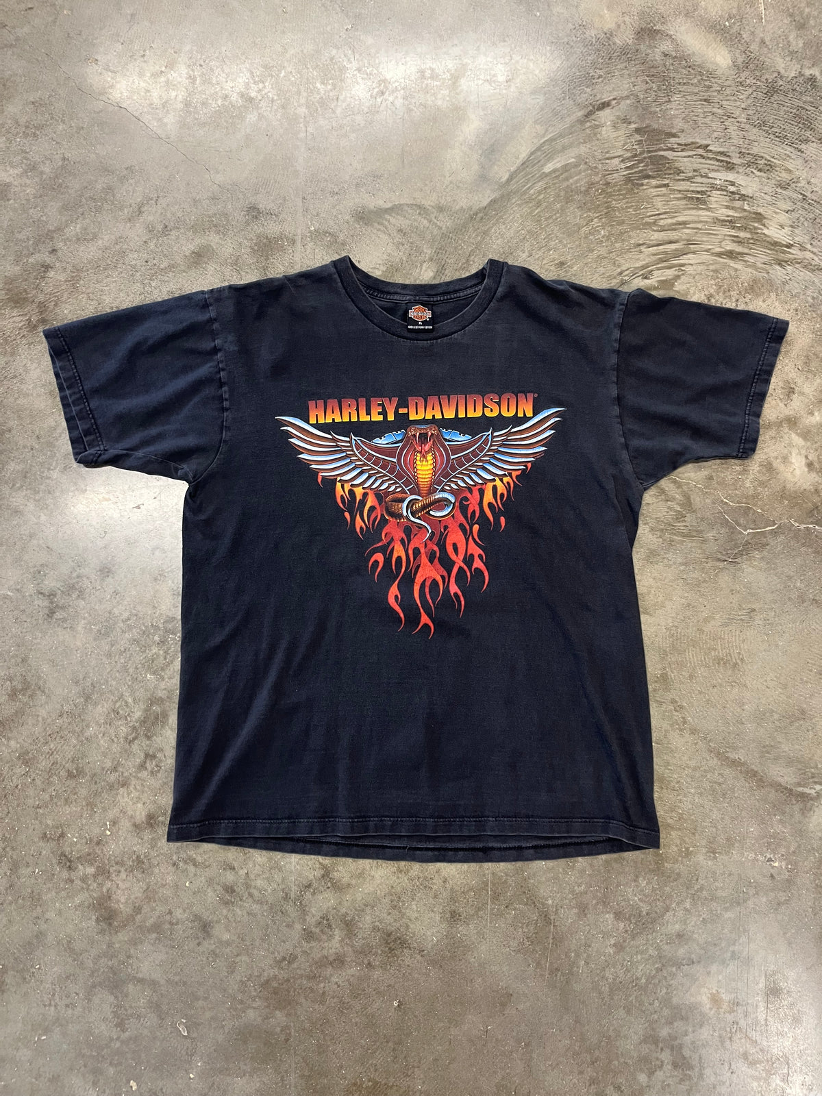 Vintage Harley Davidson Snake Flame shirt size extra large