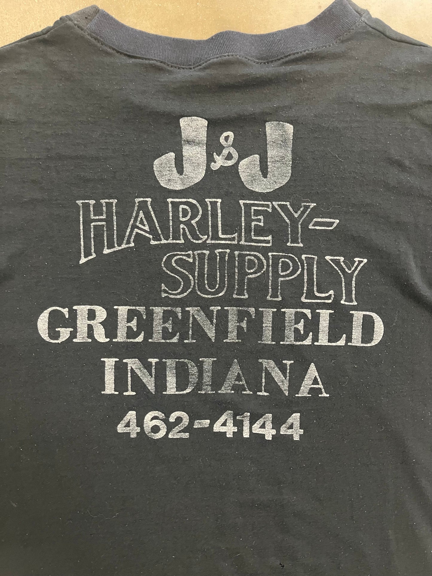 Vintage 80’s batwing Harley large shirt