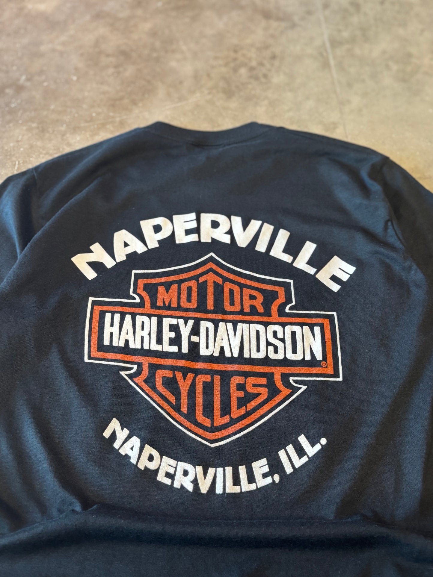 Vintage Harley Davidson 80’s Flame ball size medium