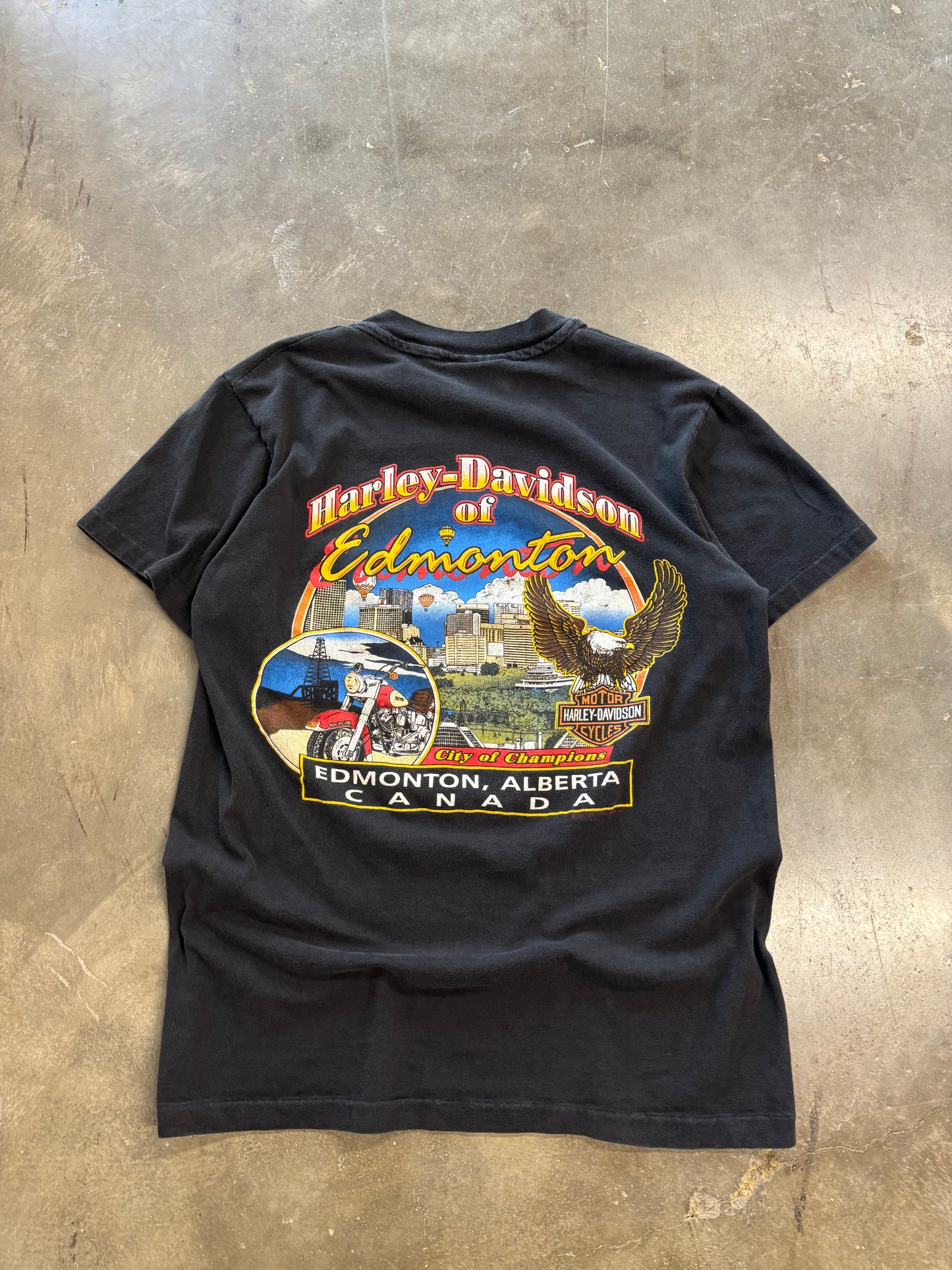 Vintage Harley Davidson Flame Ball shirt size medium