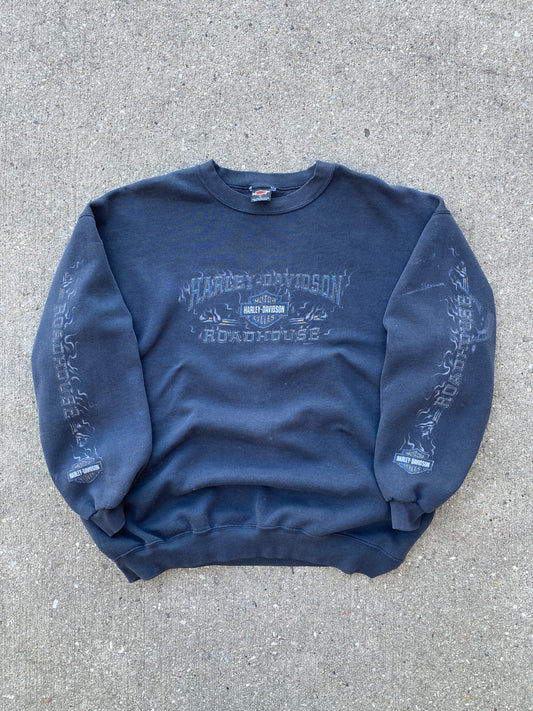 Vintage Harley Davidson Smoking Flames sweatshirt size extra large